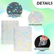 Load image into Gallery viewer, 200 Pieces Double Side Holographic Card Sleeves Include 100 Pieces Broken Glass and 100 Pieces Gemstone Little Star Laser Photo Card Sleeves Kpop Photo Card Sleeves for Kpop Photo Cards, 61 x 88 mm
