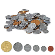 Load image into Gallery viewer, hand2mind Fake Money Coin Classroom Set, Detailed Fake Coins, Prop Money, Toy Money, Play Money for Kids, Realistic Money, Pretend Money for Kids Learning, Play Money Set, Plastic Coins (Set of 768)

