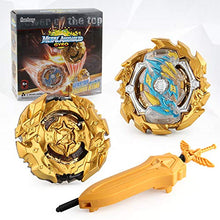 Load image into Gallery viewer, Bey Battle Burst 2 in 1 Metal Fusion Battling Tops with 4D Launcher Grip Battle Set(Golden)
