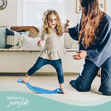 Load image into Gallery viewer, Sensory Jungle Plastic Balance Board, Wobble Balance Board for Toddlers, Kids &amp; Adults, Open-Ended Play Ideas, Improves Motor Skills &amp; Build Core Strength, Balancing Toys for Classrooms - Blue

