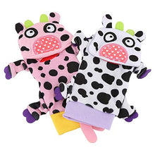 Load image into Gallery viewer, Baby Rattle Socks, Kids Soft Plush Cartoon Animal Foot Wrist Rattles Cute Doll Stocking Ring Bell Toys Educational Tool Child Toddler Rompers Accessories (Cow )

