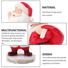 Load image into Gallery viewer, jojofuny Santa Claus Figurine Statue Car Dancing Toy Car Dashboard Resin Ornaments Car Swinging Shaking Head Toy Decor for Car Christmas Party
