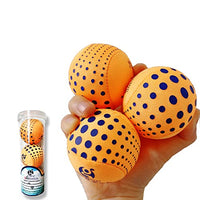 60mm 3in1 Multi-Function Balls - Washable Juggling Ball for Beginners Set of 3 | Water Skimming Balls Bounce On Water - Pool & Beach Toys | Soft Grip Training Ball Kit (Orange)
