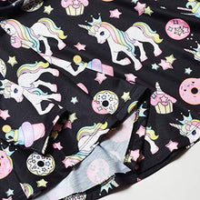 Load image into Gallery viewer, American Doll &amp; Girl Matching Dresses Donut Unicorn Outfits, Size 8 9
