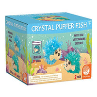 MindWare Crystal Growing Kits: Puffer Fish Set of 2  Cute DIY Crystal Growing Kits for Kids & Teens  Funky Mini Science Experiment in an 8pc kit  Crystals Grow in 24 Hours