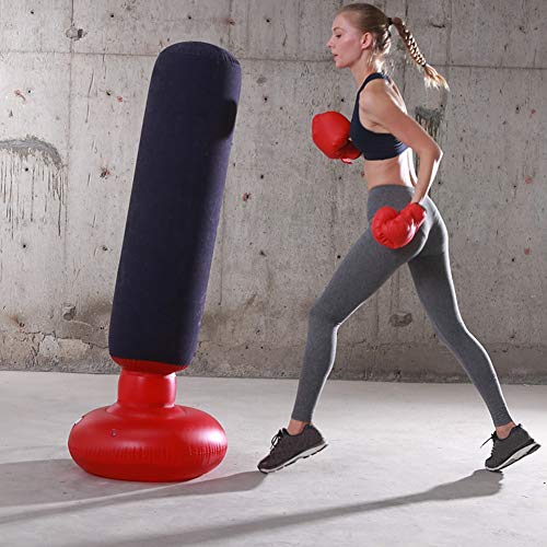 Tgoon Inflatable Boxing Column, PVC Service Life Fitness Equipment Bag Free Standing