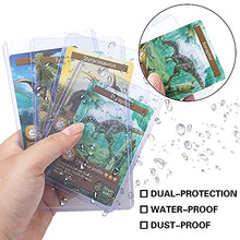 Load image into Gallery viewer, 100PCS Card Sleeves Hard Plastic Card Sleeves for Baseball Card Protective Card Holder for Trading Cards Sports Cards 3 x 4 Inch
