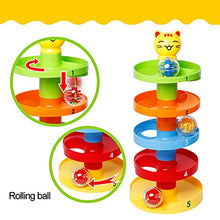 Load image into Gallery viewer, Ball Tower Toy, Children 5 Layer Ball Drop Roll Swirling Tower Toy Kid Educational Roll Activity Toy Toddler Ball Ramp Toy for Children Kids Toddler(5 Layer)
