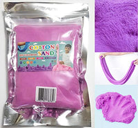 JM Future 2 lb Refill Silk Cotton Sand / Cloud Slime Mold-N-Play Creative Educational Gag Party Favor Prank Joke Trick Kids Toys Gift (Purple)