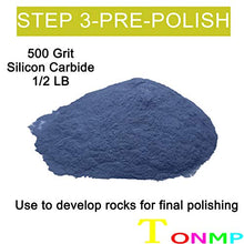 Load image into Gallery viewer, Tonmp 3 Pounds Rock Tumbler Refill Grit Media Kit (4 Polishing Grits)| 4-Steps for Tumbling Stones
