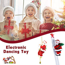 Load image into Gallery viewer, Sdoveb 2PC Electric Dancing Music Santa Claus, Christmas Electric Climbing Santa with Singing Xmas Party Decoration Doll New Year Gift Toys (As Shown)
