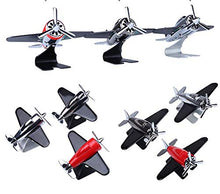 Load image into Gallery viewer, HandsMagic Solar Plane Model Solar Toy scinece Educational Toy Free engery (Black)
