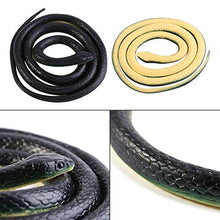 Load image into Gallery viewer, Yanmis Soft Rubber Snake 51.18Inch Snake Toys Rubber Snakes Fake Snakes That Look Real Snake Trick Toy for Garden Props Friends
