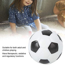 Load image into Gallery viewer, Children Ball Toy, 63mm Ball Football Toy Stress Ball, PU Ball Decompression Toy for Children Adult Football Children Toy(Eco-Friendly Black and White Football)
