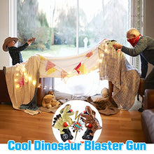 Load image into Gallery viewer, Happitry Dinosaur Blaster Gun Toys for Boys 3 4 5 6 Year Old, Small Dino Foam Guns for Toddlers Age 3-5, Cool Toddler Toy Gun Gifts for Little Kids Birthday or Christmas, 2 Pack T-rex &amp; Stegosaurus

