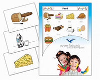 Yo-Yee Flash Cards - Food and Drinks Flashcards with Teaching Activities for Preschoolers, Toddlers and Children