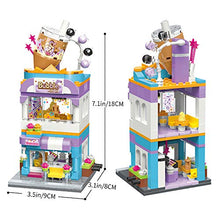 Load image into Gallery viewer, QMAN Girls Building Blocks Toy Creative Bubble Tea House Building Kit Milk-Tea Shop Street-View Bricks Toy for Girls 6-12 and Up (302 Pieces)

