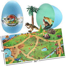 Load image into Gallery viewer, DINO JUNGLE Dinosaur Toys for 3 4 5 6 7 Year Old Boys - Complete Kids Toys w/Map, Trees &amp; Dinosaurs in Giant Dinosaur Egg-Dinosaur Toys for Kids 3-5 5-7, Great Christmas Birthday Gifts, Toys for Boys
