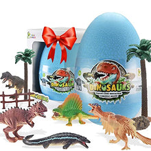 Load image into Gallery viewer, DINO JUNGLE Dinosaur Toys for 3 4 5 6 7 Year Old Boys - Complete Kids Toys w/Map, Trees &amp; Dinosaurs in Giant Dinosaur Egg-Dinosaur Toys for Kids 3-5 5-7, Great Christmas Birthday Gifts, Toys for Boys
