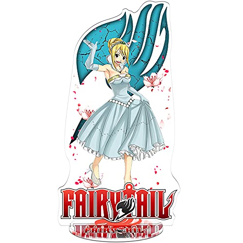 Fairy Tail Standing Figure Clear Desk Decoration Stand Miniature Action Figure