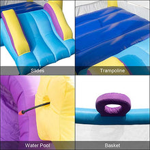 Load image into Gallery viewer, Inflatable Bounce House,Kids Castle Jumping Bouncer with Slide, for Outdoor and Indoor, Durable Sewn with Extra Thick Material, for Kids Summer Garden Water Party (Star B, Without Inflator)
