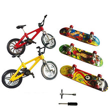 Load image into Gallery viewer, Remeehi Mini Finger Sports Skateboards with Metallic Stents 3 Bicycles 5 Skateboards
