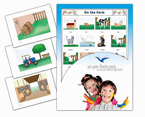 Yo-Yee Flash Cards - Farm Animal Picture Cards for Younger Learners - Including Teaching Activities and Game Ideas