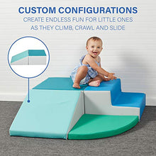 Load image into Gallery viewer, Factory Direct Partners SoftScape Toddler Playtime Corner Climber, Indoor Active Play Structure for Toddlers and Kids, Safe Soft Foam for Crawling and Sliding (4-Piece Set) - Contemporary/Green
