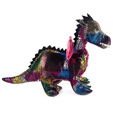 Load image into Gallery viewer, My OLi 16&quot; Stuffed Animal Plush Dragon Dark Red Sequin Dragon Plush Toy Stuffed Dinosaur Dragon Doll with Reversible Glitter Sequins Sparkle Gifts for Kids Girls Boys
