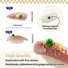 Load image into Gallery viewer, Sushi Magnet Nigiri Type Sushi Replica with Strong Magnet on Underside (Horse Mackerel)

