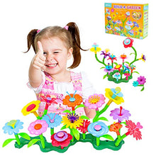 Load image into Gallery viewer, AHCo. Flower Garden Building Toys, Build a Bouquet Floral Arrangement Playset for Girls and Boys Age 3, 4, 5, 6, 7 Year Old, Best Toddler Pretend Gardening Gifts(148PCS)
