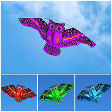 Load image into Gallery viewer, FQD&amp;BNM Kite New Cartoon Owl Flying Kites for Children Adult Outdoor Fun Sports Toy,Purple

