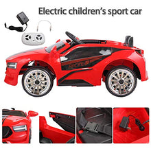 Load image into Gallery viewer, TOBBI 6V Kids Ride On Racing Car ,Kids Electric car 2 Seater w/ Remote Control with MP3, Music,USB for Boys Girls Red
