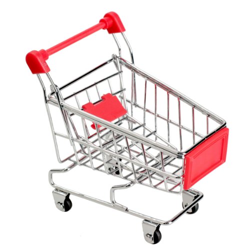 Whitelotous Mini Supermarket Handcart Shopping Utility Cart Mode Storage Toy Red New