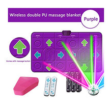 Load image into Gallery viewer, WERTYU Dancing Mat Double Home Interactive Entertainment Game Yoga Dancing Fitness Massage Mat Dancing Dancing mat (Color : Purple)
