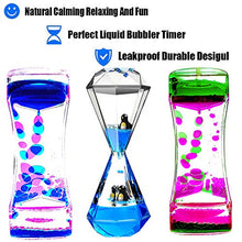Load image into Gallery viewer, LYPGONE Liquid Motion Bubbler Timer 3 Pack Colorful Marine Organism Theme Hourglass Timer Sensory Toys Children Activity Toys Calm Relaxing Desk Toys Anxiety Toys Autism Toys ADHD Fidget Toys
