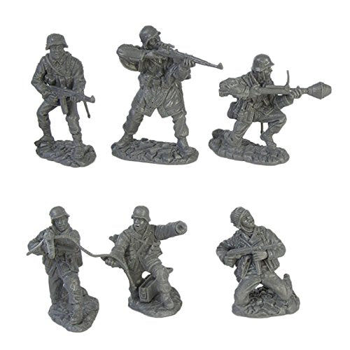 Toy Soldiers of San Diego TSSD WW2 German Elite Troops: 12 Gray 1:32 Plastic Army Men Figures