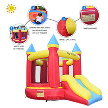 Load image into Gallery viewer, Topdillyer Inflatable Bouncer Jumping Durable PVC Bounce House Birthday Gift Round Bouncy Castle with Slide for 3-4 Kids
