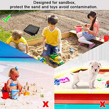 Load image into Gallery viewer, Sandbox Cover, Green Square Protective Cover with Drawstring for Sandpit, Toys, Swimming Pool and Furniture, Square Pool Cover (Color : Green, Size : 120x120cm)
