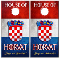 DaVinci Wrap Masters Long Live Croatia! Personalized Laminated Vinyl Corn Hole Board Decals.