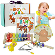 Load image into Gallery viewer, Tickle &amp; Main, My Beary First Band Musical Instruments Gift Set - Includes Storybook and Wooden Percussion Toys for Toddler Girls and Boys Ages 1 2 3 4 5 Years Old
