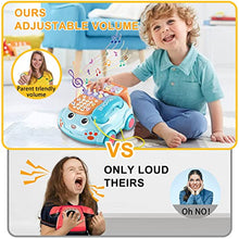 Load image into Gallery viewer, Baby Phone Toy,Baby Toy Phone Cartoon Baby Piano Music Light Toy Children Pretend Phone, Kids Cell Phone Girl with Light Parent-Child Interactive Toy Gift Game Boy Girl Early Education Gift Blue

