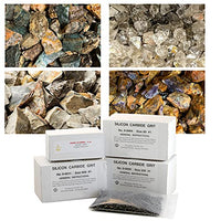 Kingsley Rock Tumbling Grit and Rough Rocks for Tumbling - Quartz, Amethyst, More - Rock Tumbler Refill