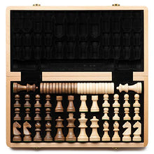 Load image into Gallery viewer, LIUMANG International Chess Checkers High-end Children&#39;s Travel Folding Chess Box German Beech Chess Chess Game Set (Color : Photo Color, Size : Medium)
