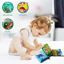 Load image into Gallery viewer, AMINFUN Soft Cloth Book Baby Toy,Fabric Baby Learning Book,Touch and Feel Crinkle Sound,(Pack of 4),Early Educational Toy,Gift for Babies Infants Toddlers
