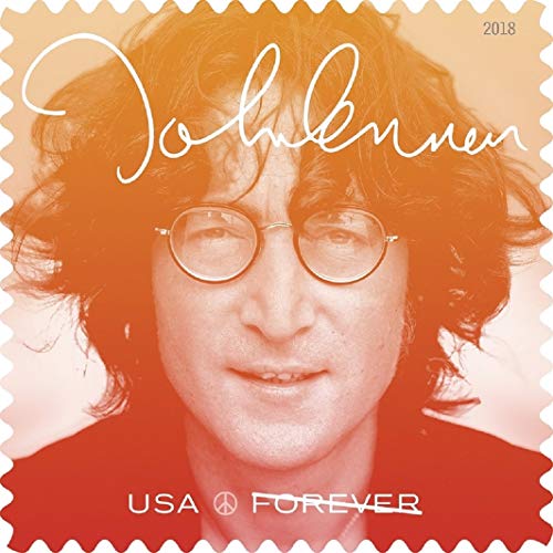 John Lennon Commemorative Forever Postage Stamps by USPS Imagine (Sheet of 16) (5 Sheets of 16)