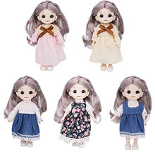 Load image into Gallery viewer, Lembani 20 Sets 6 inch Chelsea Doll Clothes Accessories 15 Dresses 5 Outfits for Kids Christmas Birthday Gifts
