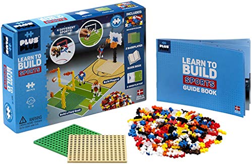 PLUS PLUS - Learn to Build, Sports - Construction Building STEM  Interlocking Mini Puzzle Blocks for Kids