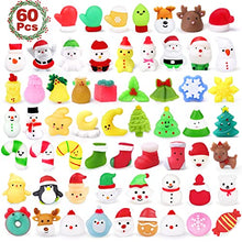 Load image into Gallery viewer, Christmas Squishies 60PCS Mochi Squishy Toys Christmas Party Favors for Kids Kawaii Mochi Squishies Christmas Decoration Animal Squichies Xmas Gift Idea for Kids Squeeze Stress Relief Toys for Adults
