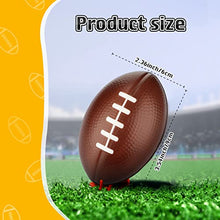 Load image into Gallery viewer, 4 Pieces Foam Toy Footballs Tiny Footballs Football for Party Favors Brown Football Stress Ball for Indoor Outdoor Games Party Supplies Kids School Carnival Reward Christmas Bag Fillers
